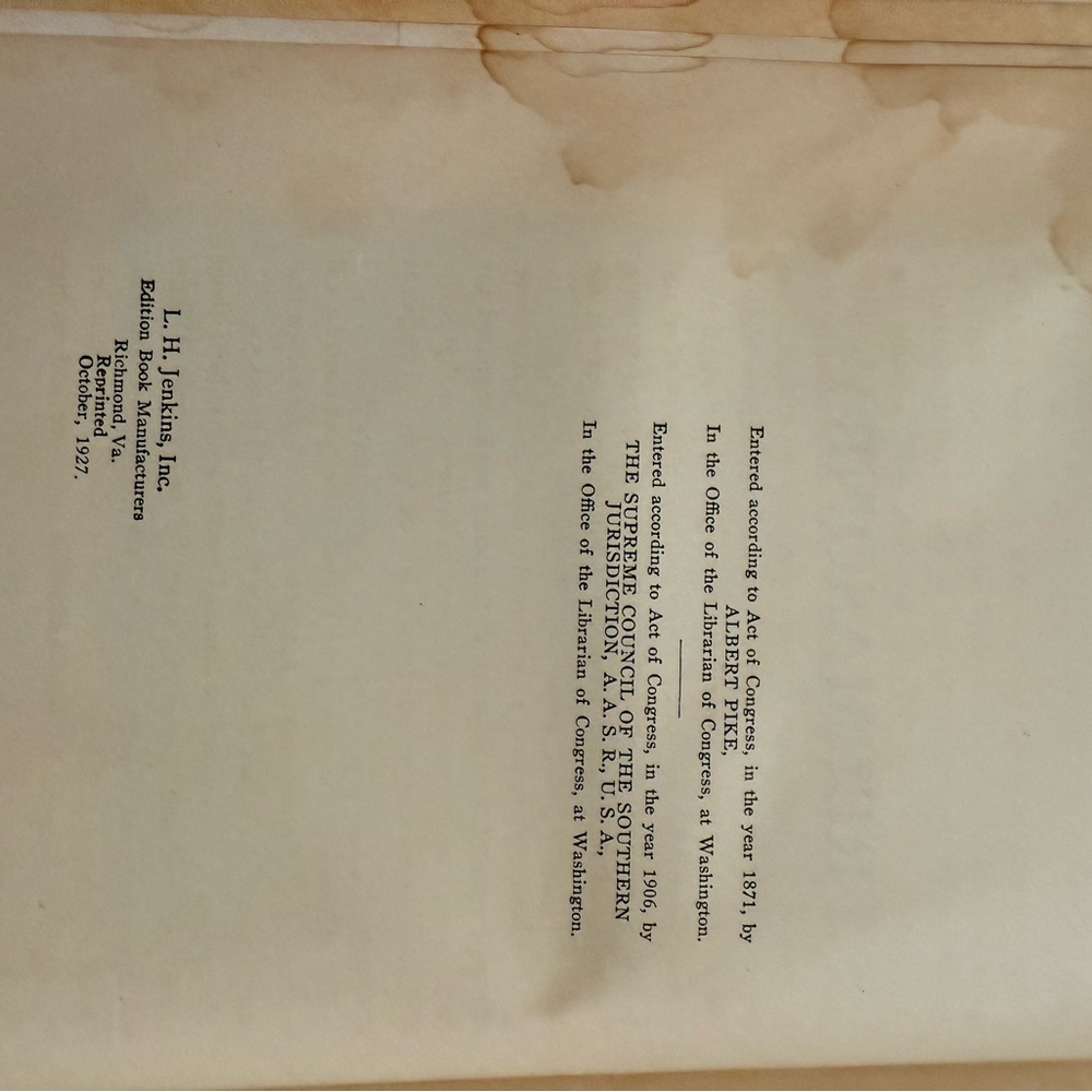 Vintage Book Set Morals & Dogma + American College Fraternities
Décor Pair - Picture 7 of 12